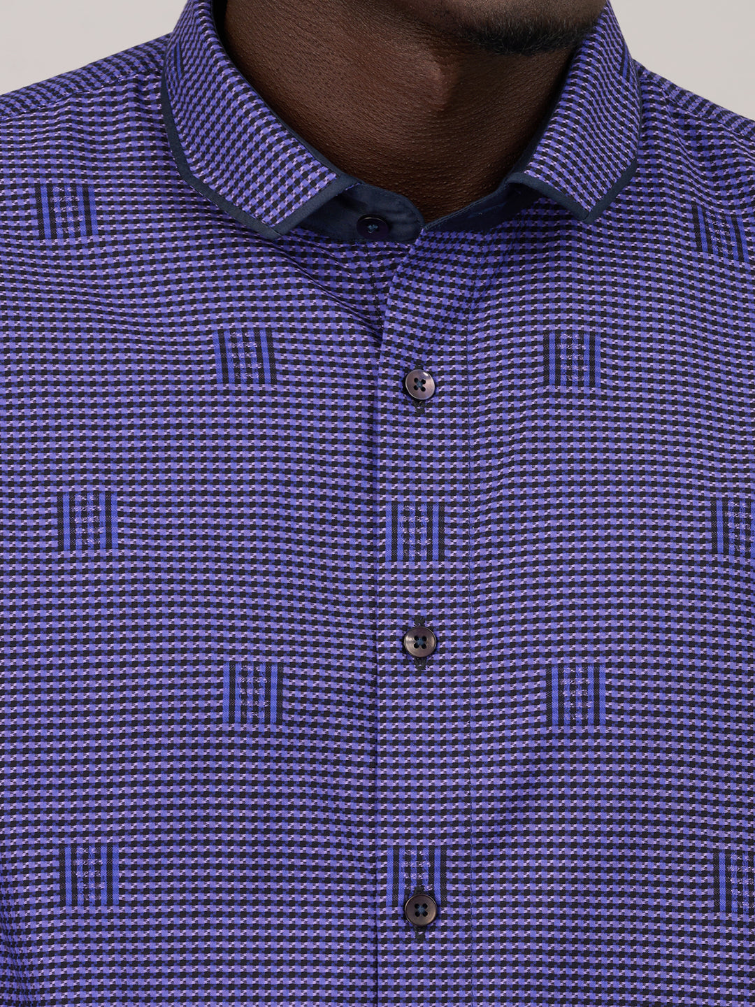 Midnight Violet Printed Shirt