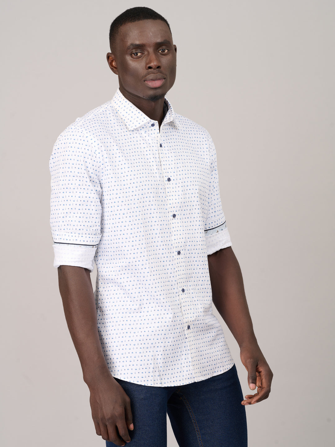 Arctic White Tailored Fit Oxford Shirt