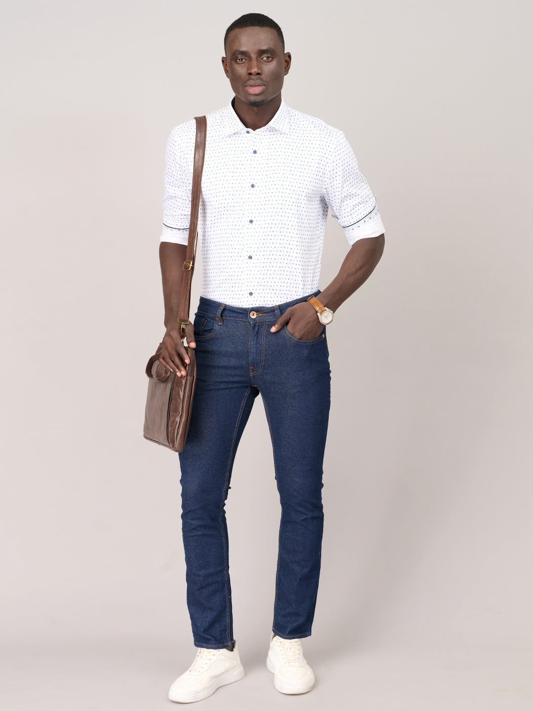 Arctic White Tailored Fit Oxford Shirt