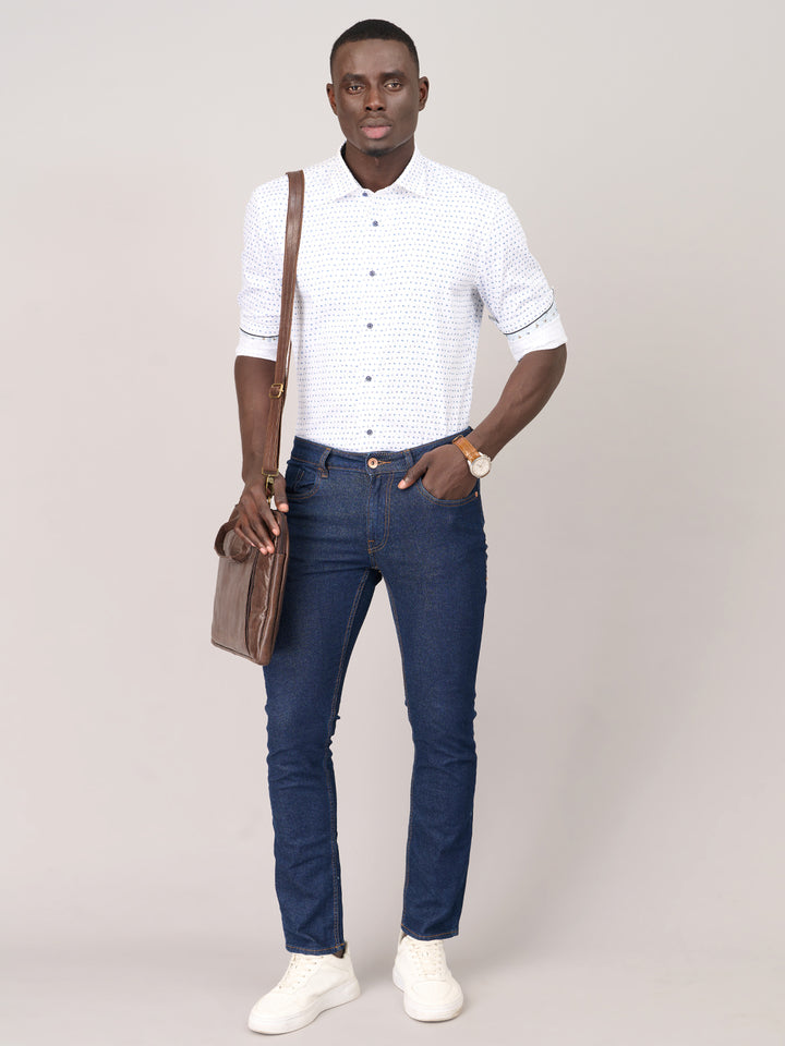 Arctic White Tailored Fit Oxford Shirt