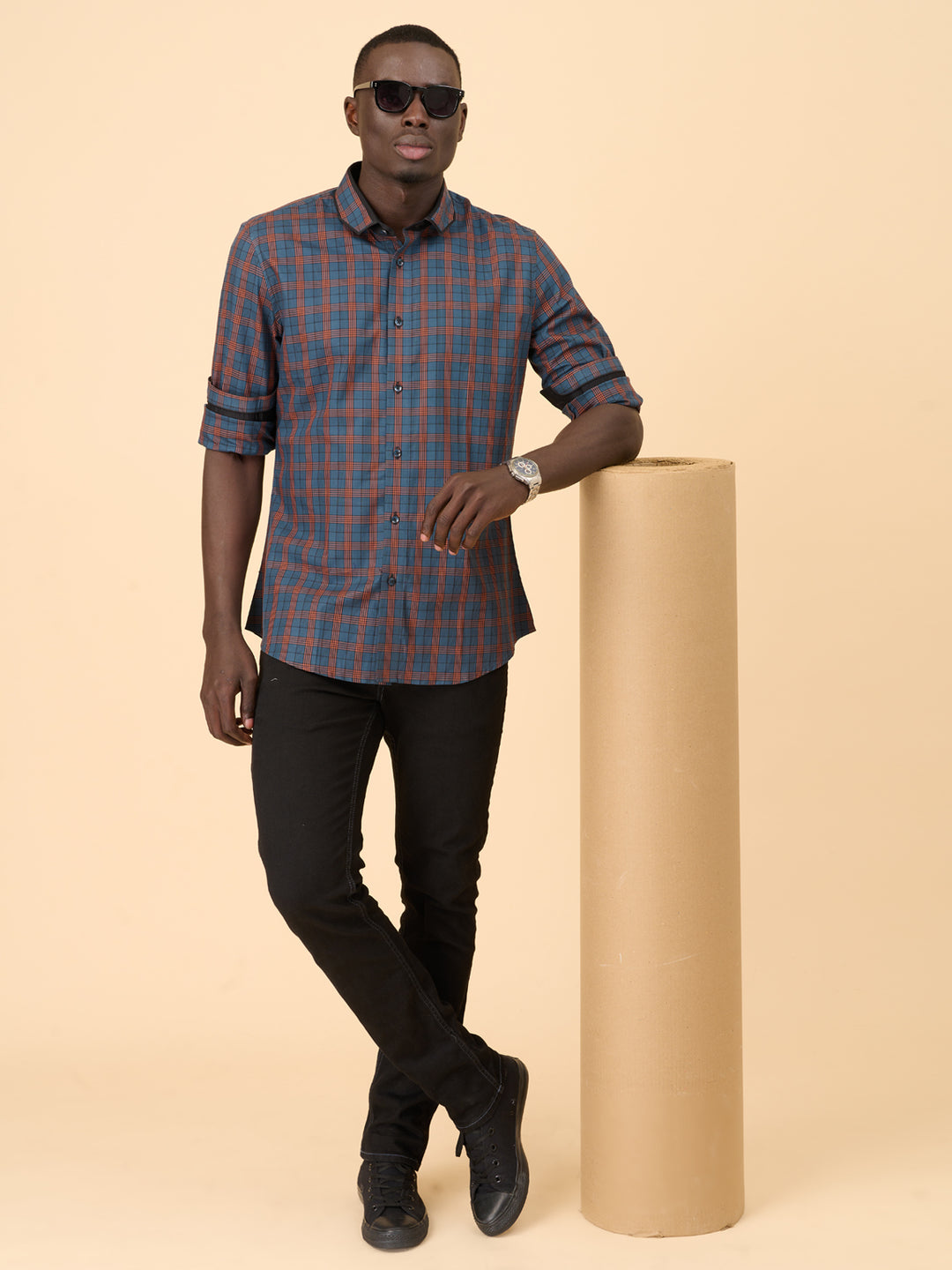 Hunter Green Checked Shirt