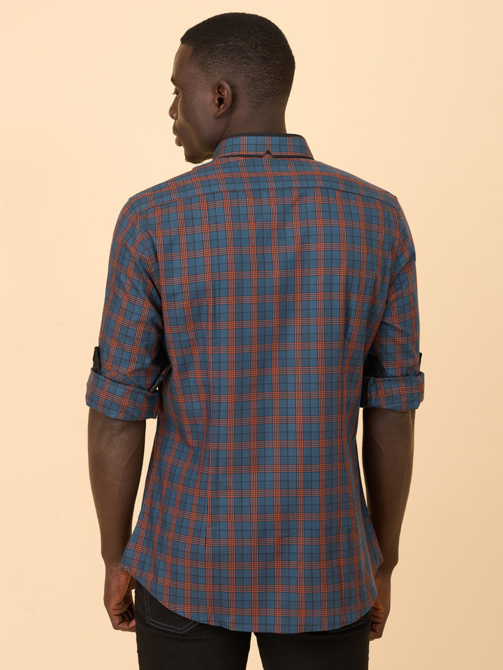 Hunter Green Checked Shirt