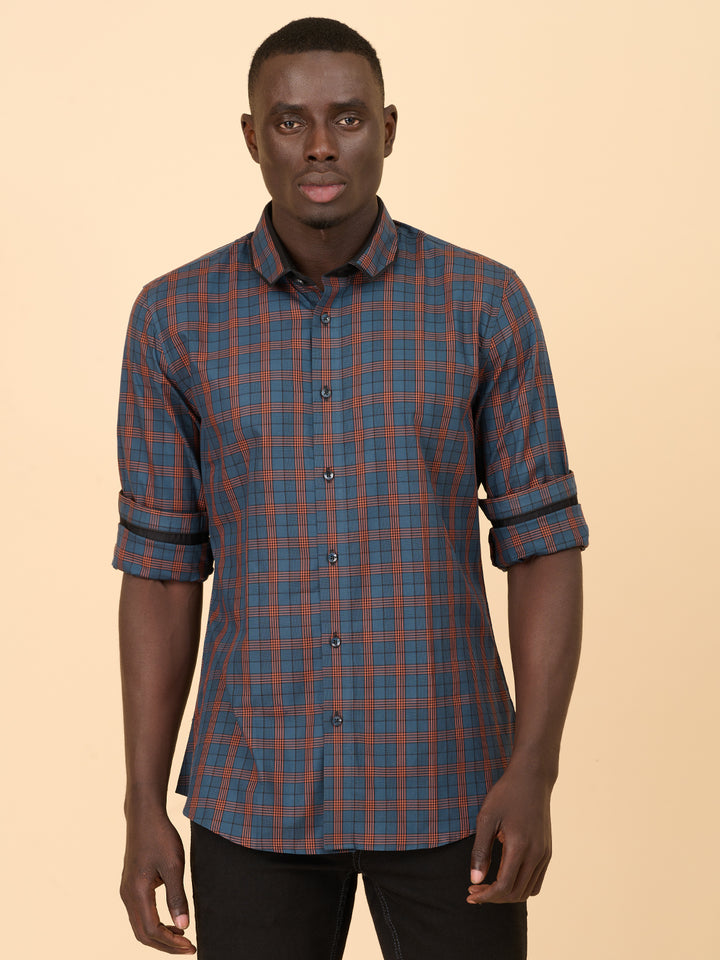 Hunter Green Checked Shirt