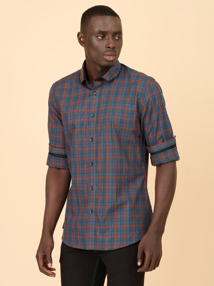Hunter Green Checked Shirt