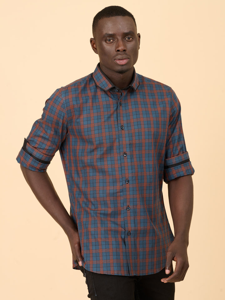 Hunter Green Checked Shirt