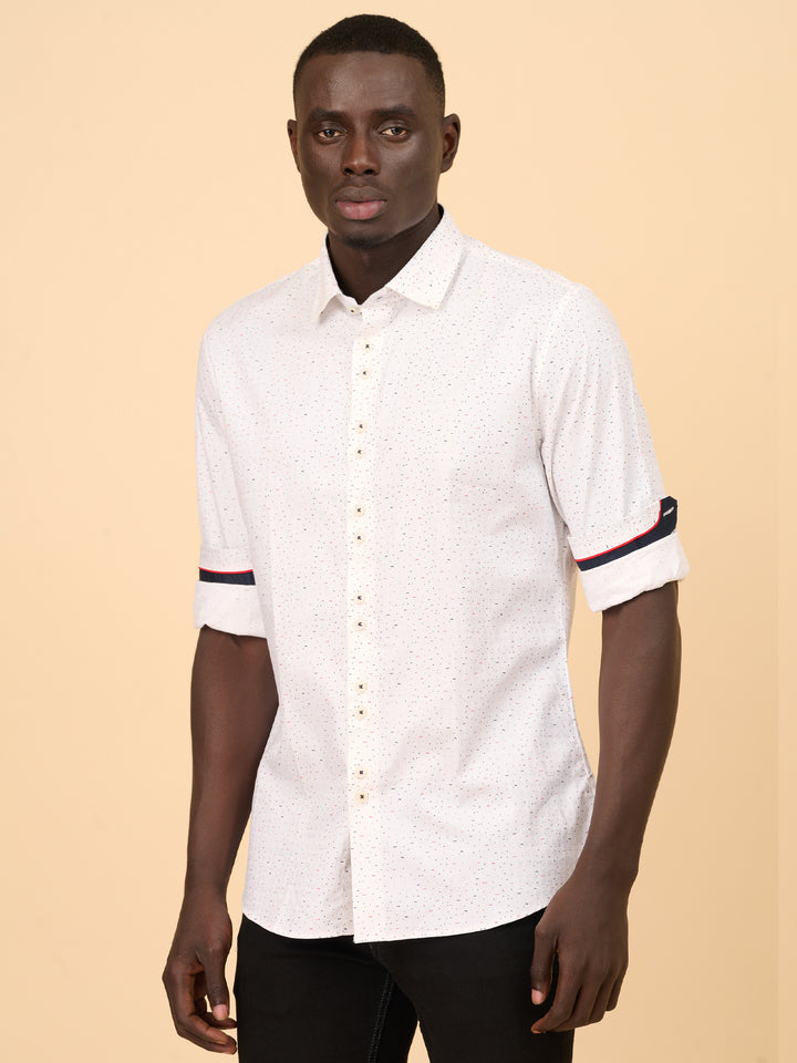 Ivory Whisper Printed Shirt