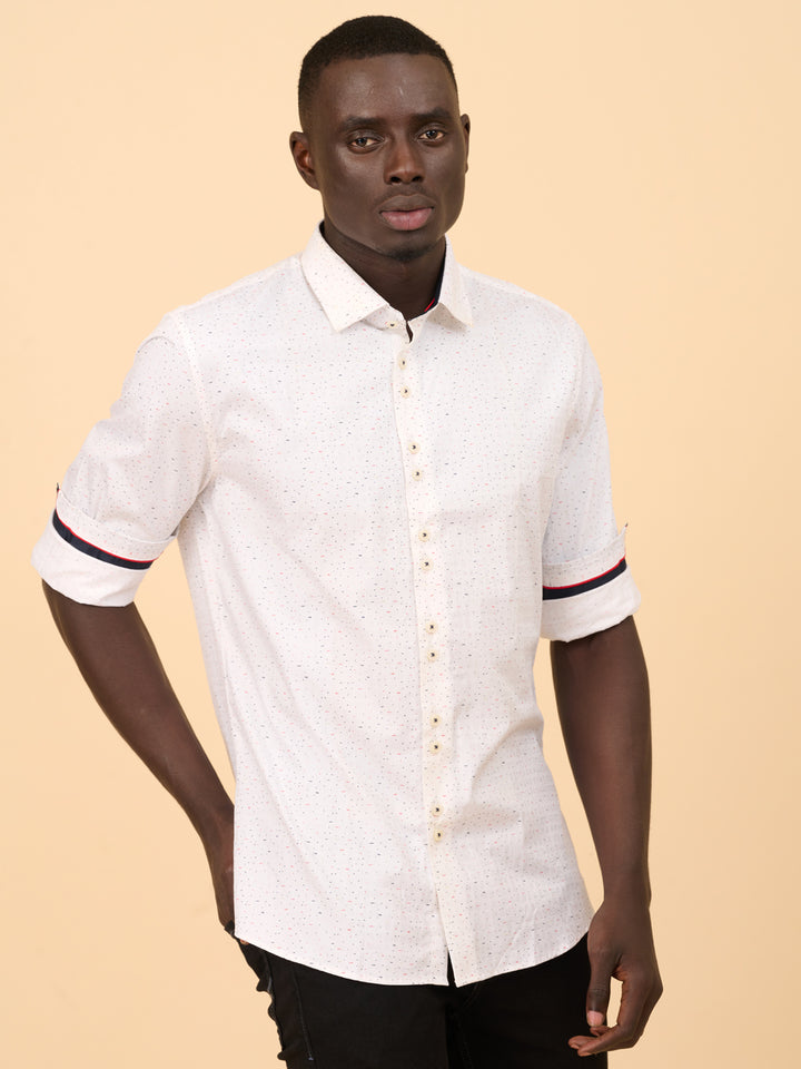 Ivory Whisper Printed Shirt