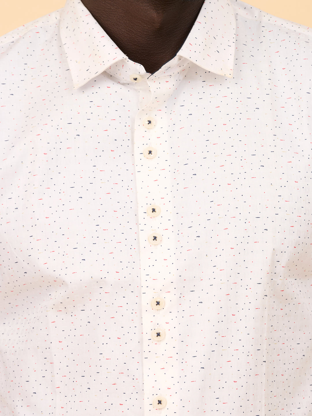 Ivory Whisper Printed Shirt