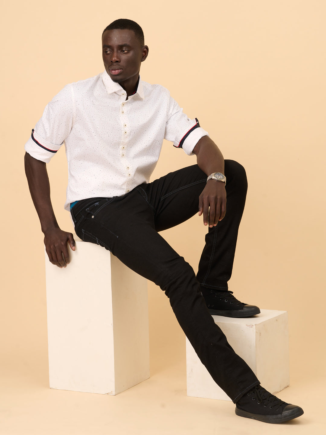 Ivory Whisper Printed Shirt