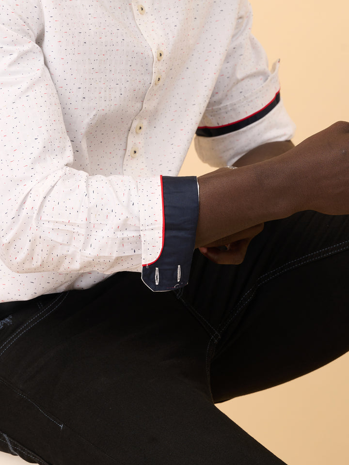 Ivory Whisper Printed Shirt