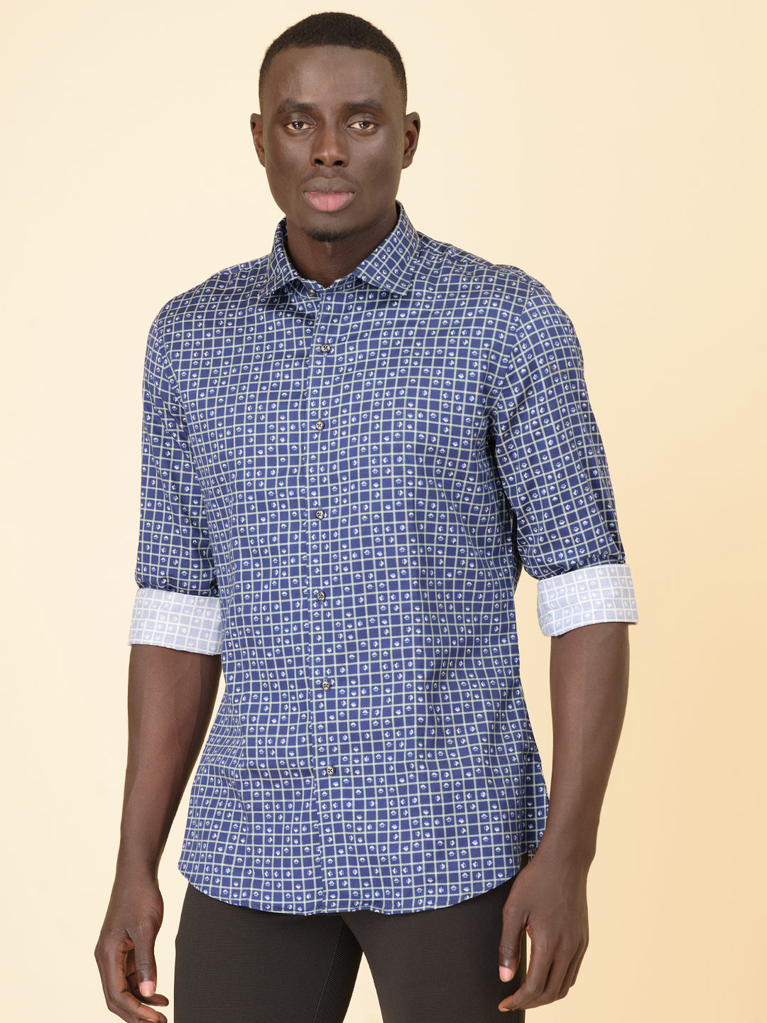 Midnight Azure Printed Shirt