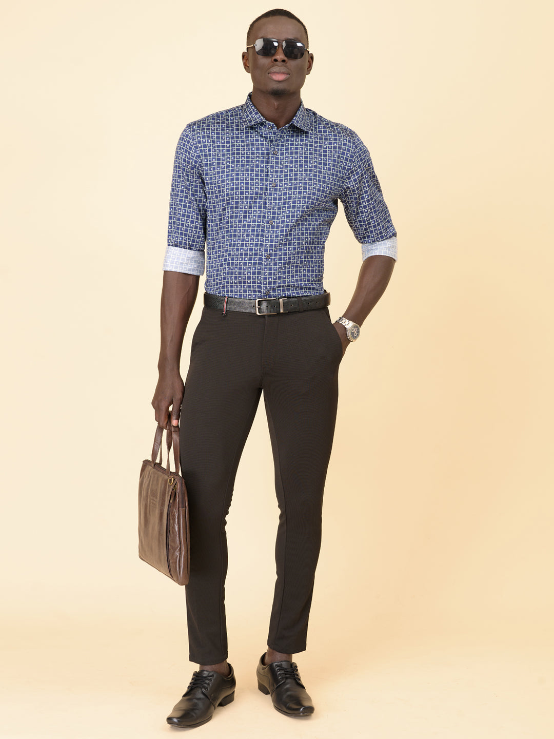 Midnight Azure Printed Shirt