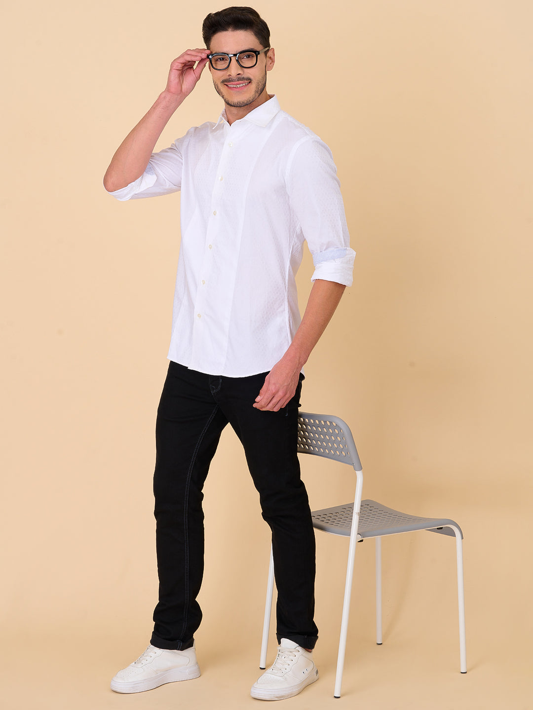 Ghost White Formal Shirt