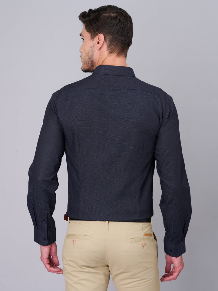 Intense Black Printed Cotton Shirt